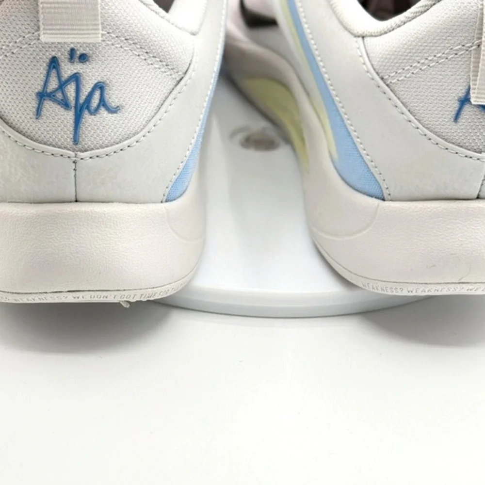 Nike‎ A'ja Wilson A'One Basketball Shoes GS Kids Size 6.5 Grey/Blue, New